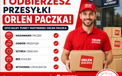 U NAS NADASZ / ODBIERZESZ PRZESYŁKI Z ORLEN PACZKA – PUNKT PARTNERSKI